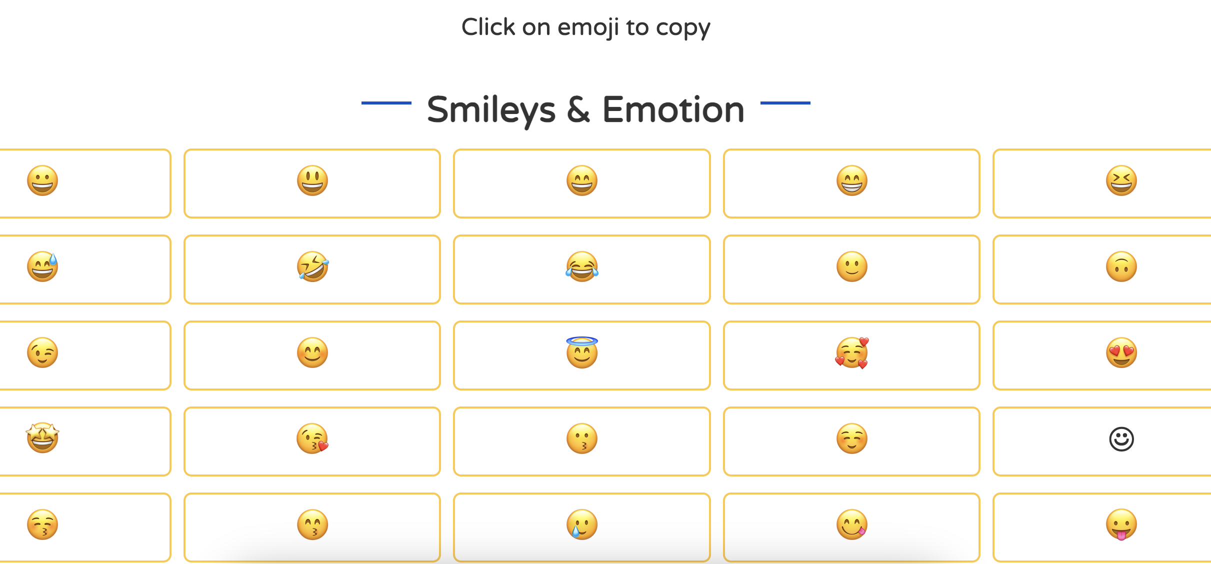Screenshot of web app
