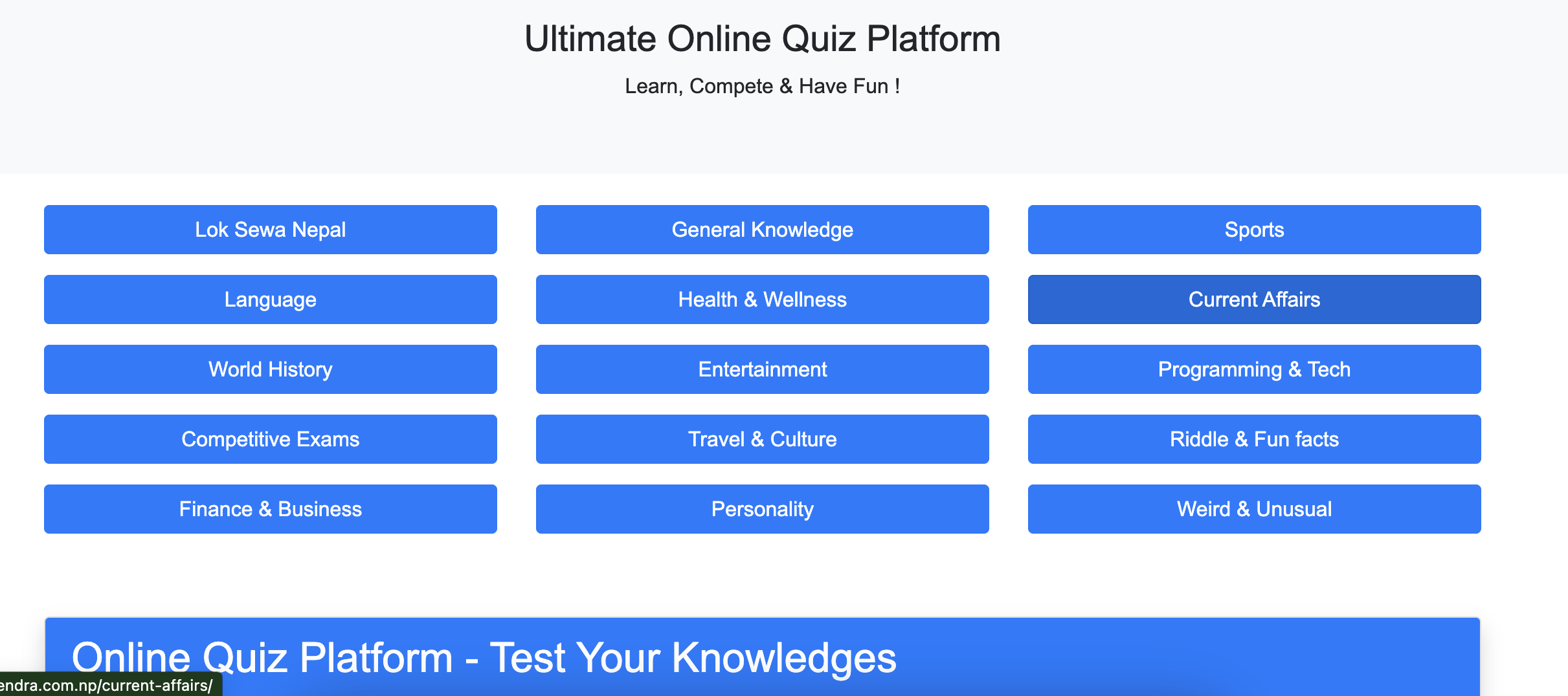 quiz app